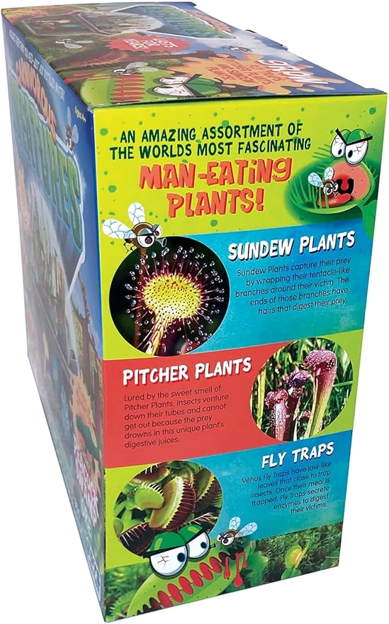 Carnivorous Plant Growing Kit – Grow Venus Fly Trap, Sundew, & Pitcher Plants in a Terrarium Biosphere