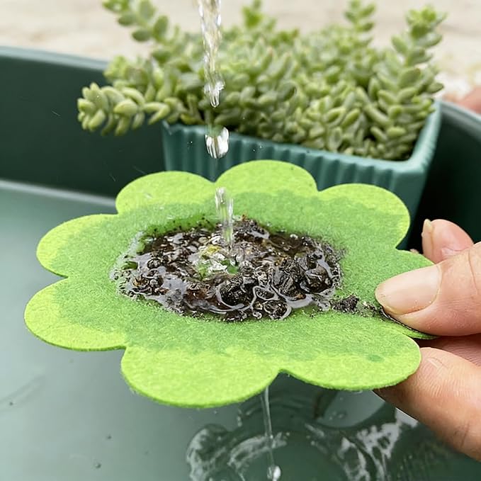 80 Pack Plant Pot Hole Pads Fiber Fabric Instead of Mesh Pad Drainage Hole Cover Pad Fine Filter Non Dirt Bottom Screen Layer Stopper Fine Filter 4 Sizes（1.97/2.95/3.94/4.92 In) with Repotting Mat