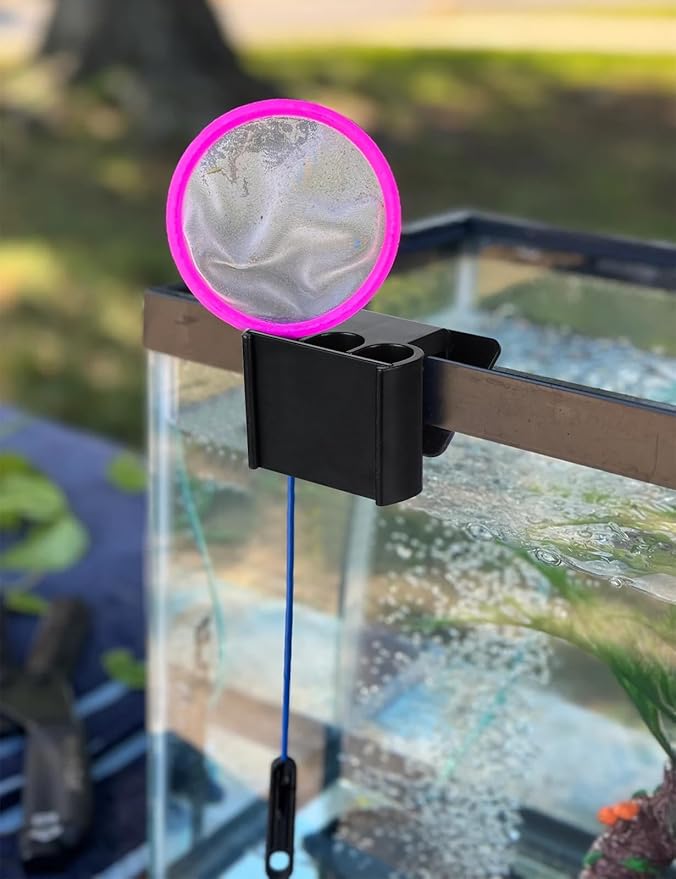2 Pack Hanging Aquarium Plant Holder – 3 Holes Aquatic Plant Cups, Fish Tank Holder for Aquatic Plants, Ideal for Aquarium Tank Decoration(Black)