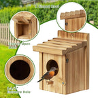 Small Bird House for Hummingbirds,Bird Houses for Outside,Humming Bird Houses for Outside,Outdoor Bird Box,Birdhouse,Bluebird House,Wooden Birdhouse with perches