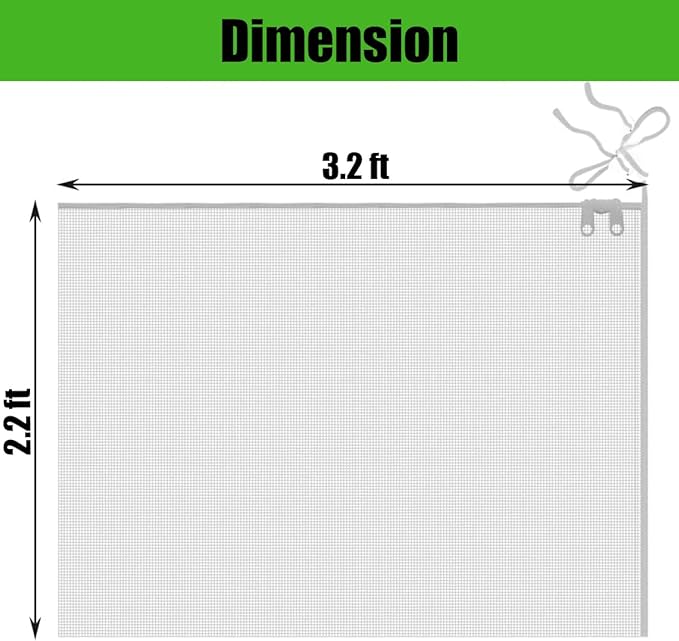 Gardtree 4PCS 2.2 x 3.2 FT Small Garden Plant Netting Covers with Double Zipper & Drawstring – Potted Plant Mesh Cover for Strawberries, Herbs & Flowers – Reusable Anti-Squirrel Barrier