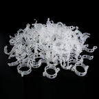 Tomato Clips for Climbing Plants 100 Pack, Plant Support Clips & Garden Clips for Vegetables Vine, Clear Reusable Plastic Plant Clips Indoor Outdoor Gardening