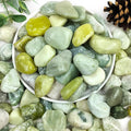 YISZM 2lbs Jade Pebbles for Plants, 1-2 Inch High Polished Natural River Rocks for Landscaping, Decorative Stones Vase Filler Fish Tank Aquariums Garden Outdoor and Indoor DIY