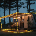LairtPOW 98FT Waterproof 300LEDs Solar Rope Lights, Type C Charging, Remote-Controlled, for Outdoor Pathway Pool Patio Party Garden Yard Palm Tree Holidays (Brighter - Warm White)