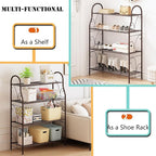 SORCEDAS Plant Stand Indoor Outdoor Plant Shelf 4 Tier Metal Corner Flower Stand Multiple Holder for Patio Garden Balcony Living Room ,Bronze