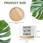 Cute Succulent Planter, Flower Cactus Plant Pot Gifts, Thank You Inspirational Gifts for Women Men Coworkers Teachers Plant Lovers, Office Home Windowsill Indoor Decor (No Plants)