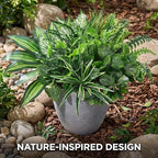 Waipfaru Artificial Plants Outdoor UV Resistant, Realistic Fake Plants Artificial Greenery, Large Bunches Faux Plants for Indoor Outdoor Porch Patio Garden Spring Summer Home Decor (Large 10pcs)