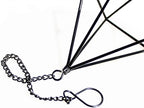 ZOOELAY Air Plants Hanging Holders Indoor Small Metal Airplants Rack Hanger Himmeli Geometric Planter Tillandsia Air Ferns Display with Chains 6 Pcs Black Diamond Shape …