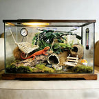 TEICCI 20items Bearded Dragon Tank Accessories Set,20-Piece Kit Leopard Gecko Tank Accessories with Reptile Bridge,Bearded Dragon Hammock,Decor Suitable for Lizards, Geckos, and Chameleons