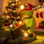 SunGlee Solar Light Turtle Outdoor Garden, Turtle Solar Light for Outdoors Yard Patio Decor 4 LED Sun Powered Outsides Turtles Decor Light Up Garden Statue Gardening Gift for Women Mother Decoration