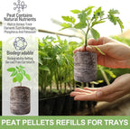 Legigo 50 Pcs 50mm Seed Starter Peat Pellets Pods for Seedlings- Compressed Seed Starting Pellets Seed Starter Pods Plugs Soil Peat Pods for Starting Seeds, Garden Planting Herb Flower Vegetables