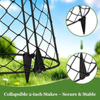 10 Pack Plant Protectors from Animals, Garden Cloches for Plants, Rustproof Chicken Wire Cloche Plant Cages to Keep Animals Out, Sturdy Metal Garden Cages for Outdoor Plants 13" D x 20" H
