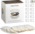 Smartoo 12 Packs Official Replacement Filters and 12 Packs Sponges for 152oz/4.5L Wireless Cat Water Fountain PTM-643