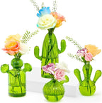 XXXFLOWER Cactus Plant Propagation Station Terrarium Jars for Plant Cuttings Air Plant Holders Unique Glass Flower Vase for Hydroponics Plants for Plant Lovers Home Garden Decor