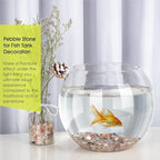 Decorative Polished Rocks, RIFNY 0.3" Gravel Rocks Crushed Crystal for Plant Flower Pots Succulents Cactus Bamboo Plant Vase Filler Aquarium Fish Tank Decorations and DIY Craft (3 LB, White)