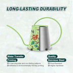 Berry&Bird House Plants Watering Can - Indoor & Outdoor 1/2 Gallon Stainless Steel Water Can with Long Spout Garden Decoration for Flower Bonsai Succulent Gardening Large Watwer Bottle(2L/Robin)