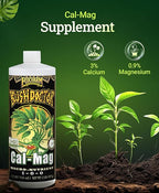 FoxFarm Bush Doctor Cal Mag for Plants - OMRI Listed for Organic Gardening - 1-0-0, 3% Calcium, 0.9% Magnesium - 1-Quart
