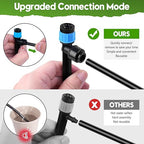 100FT Drip Irrigation System Kit, Automatic Garden Watering System Quick-Connect Adjustable Sprinklers for Raised Garden Beds, Greenhouse, Yard, Lawn, Plant with 1/2" & 1/4" Tubing and Accessories