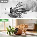Plant Guards From Cats 8 Pack 11.8 Inch Cuttable Plant Pot Grids with 8 U Pins, Soil Covers to Stop Cat Digging, Keep Indoor Pots Clean, Round Planter Protectors for Homes with Kids and Pets