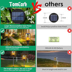 TomCare 6 Pack Outdoor Flickering Flames Torch Decorative Garden Lights Solar Powered Waterproof Lighting for Garden Patio Yard Landscape