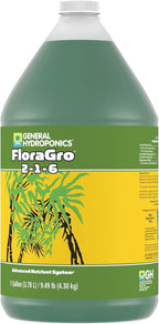 General Hydroponics FloraGro 2-1-6 Plant Food, Part of FloraSeries Advanced Nutrient System for Plants, 1 Gallon