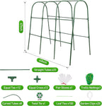 Cucumber Trellis for Raised Garden Bed,U-Shape Plant Support Metel Trellis for Climbing Plants Arch Trellis with Netting for Outdoor Cucumbers, Tomatoes, Vine Climbing Plant(63''X32''x47.2''(LxWxH))