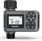 Outdoor Garden Hose Faucet Timers, Programmable Water Sprinkler Timer with Rain Delay/Manual/Automatic Drip Irrigation and Lawn Watering System for Yard, 1 Outlet