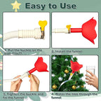78.74 inch Christmas Tree Watering Funnel - Long Spout Christmas Tree Watering System for Large Indoor & Outdoor Plants Real Trees，Reusable Spill-Proof Design (6.56FT / 2M)