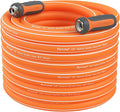 Fevone No Kinking Water Hose, Flexible Garden Hose, Drinking Water Safe Hose, 5/8 Inner Diameter Hose, 3/4 Aluminum Fittings with Swivel Handles (80 ft)