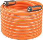 Fevone No Kinking Water Hose, Flexible Garden Hose, Drinking Water Safe Hose, 5/8 Inner Diameter Hose, 3/4 Aluminum Fittings with Swivel Handles (80 ft)