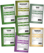 35 Medicinal Herb Seeds Variety Pack – Heirloom Non-GMO Healing & Culinary Herbs for Planting – Apothecary, Tea & Homestead Garden Kit