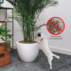 2Pack Plant Pot Grid, Cuttable Flower Pot Soil Cover Protectors with Deep Stakes, Dogs, Cats Digging Stopper, Plant Grid Pot Cover, 30cm/11.8in Diameter