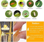 Fly Strips Trap Indoor Sticky Hanging, 24 Pack Fly Paper Traps Outdoor, Flies Tape Paper Ribbon Rolls for Home Kitchen, Fruit & Bug Gnat Catchers for Inside, Killer for Winged Insect
