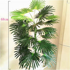 Artificial Plant treeArtificial Plant 68-95CM Large Artificial Tropical Palm Tree Rare Fake Plants Indoor Silk Leaf Branch Hotel Office Living Room Home Deco Accessor(Size:68cm) (68cm)