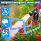 PeoMev Hose Holder Wall Mount - Metal Hose Hook Garden Hose Rack Heavy Duty Water Hose Reels for Outside Water Hose, Extension Cords