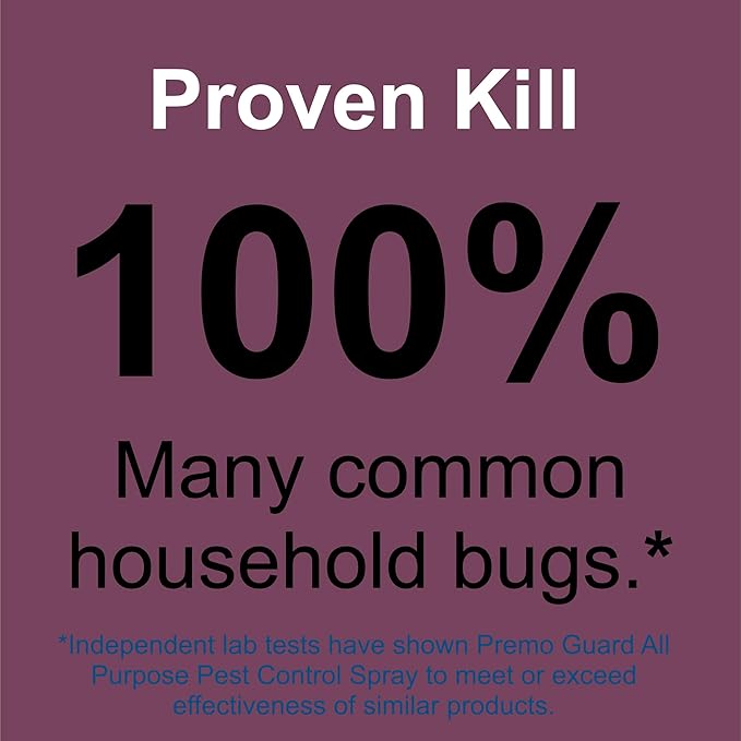 Pest Control by Premo Guard – 32 oz– Insect & Pest Spray – Bug, Roach, Fleas, Fruit Fly, Ant, Spider Killer – Effective Plant Based Formula – Child and Pet Safe – Best Natural Protection