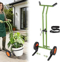Plant Caddy with Wheels, Heavy Duty Plant Dolly, 200LBS Garden Pot Mover for 5"-16" Planters, Adjustable Arm with Suction Cups & Strap, Upgraded Handle, Indoor Outdoor