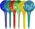 Automatic Plant Watering Globes - 6pcs Small Glass Self Watering Bulbs for Potted Plants - Multicolored Watering Devices for Vacation & Daily Care (Indoor/Outdoor)