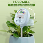 4-in-1 Soil Moisture Meter, Moisture Meter for Plants, Soil Ph Meter, Tester for Moist, Light, Nutrients, pH, Great for Garden, Lawn, Farm, Indoor & Outdoor Use，No Battery Required, Blue