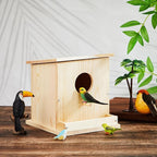 Liliful 4 Pack Birdhouse Crafts for Kids, Wooden Creative DIY Bird House Kits Arts and Crafts Set for Kids and Adults, Spring Birthday Gifts for Toddlers Ages (Single Style)