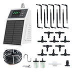Solar Automatic Drip Irrigation Kit, Smart Timer Watering System for 10 Potted Plants, Plant Waterer for Balcony Garden Greenhouse Window Sill, Indoor Outdoor Use