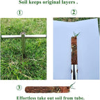 Soil Sample Probe 12 Inch with T Handle, Soil Sampler Tool, Soil Test Kit, Soil Probe for Soil Sampling Plant Care Lawn Garden Farm