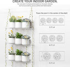 Sumerflos Acrylic Window Boxes Plant Shelves 3 Tier - Clear Hanging Shelf Indoor Jute Twine Adjustable Plant Holder for Window Wall Living Room Balcony Natural