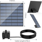 AISITIN DIY Solar Water Pump Kit for Water Feature Outdoor, Solar Powered Water Fountain Pump with 6 Nozzles for Bird Bath, Ponds, Garden, Fish Tank