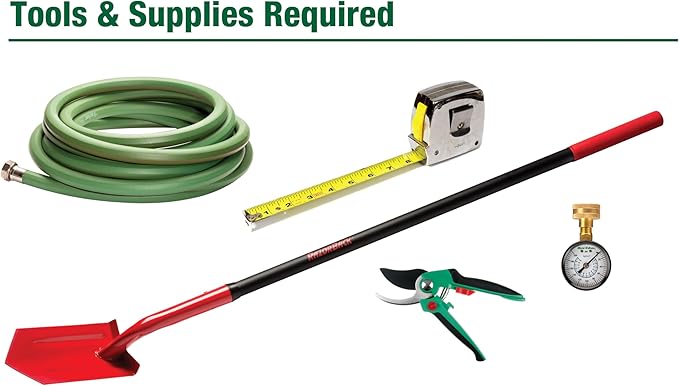 Rain Bird 32HE In-Ground Pro Rotor Pop-up Sprinkler System Kit with Click-N-Go Garden Hose Connection