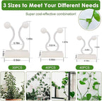 Plant Clips-Plant Climbing Wall Fixture Clips 110PCS, Invisible Clips For Climbing Plants，Self-Adhesive plant wall clips For Plant Support, Sticky Plant Fixture Clips Plant Holder For Pothos