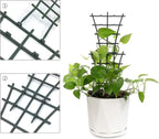 Feitore Plant Trellis Indoor, 6Pcs Stackable Plant Trellis for Climbing Plants Indoor, Small Plant Climbing Trellis for Potted Plants Plastic Climbing Plant Support Trellis for Houseplant Hoya Pothos