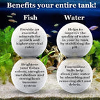 SunGrow Tropical Fish Water Conditioner Balls, Gray Stones for Freshwater Tank and Community Aquarium, Calcium-Enriched for Active Fish, 10 Balls per Pack