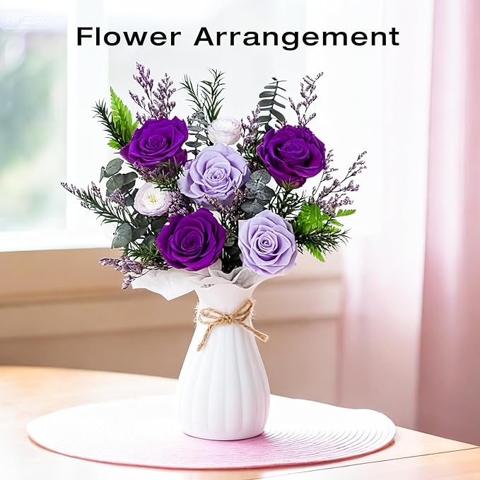 Vrioca Flowers for Delivery, Preserved Flowers Bouquets, Birthday Gifts for Women Mom
