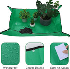 29.5" x 39.4" Planting Mat for Potting, Waterproof Repotting Mat Succulent Green Foldable Reusable Garden Soil Change Mats for Indoor Plant Pots Gardening Gifts